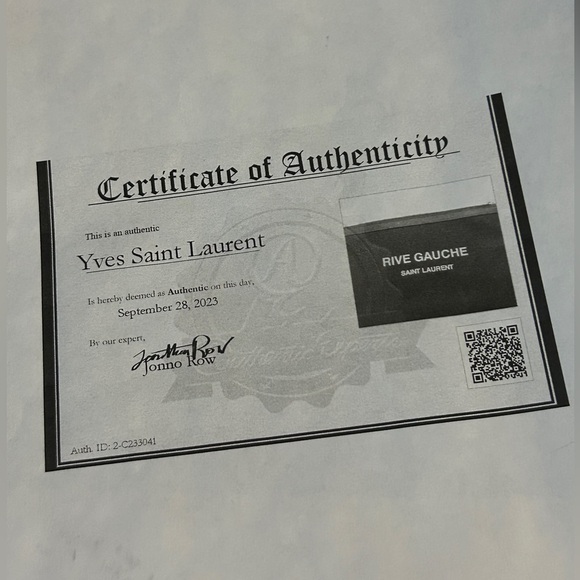 NWT SAINT LAURENT Rive Gauche Wristlet/ Clutch Bag Black w/ Box, Dust Bag, COA - Picture 16 of 16